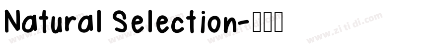 Natural Selection字体转换